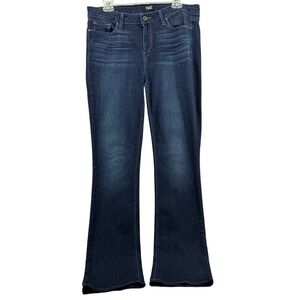 Paige Bootcut Manhattan Dark Wash Denim Stretch Womens Size 32